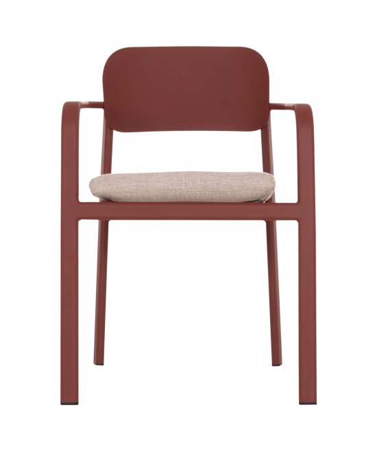 ΠΟΛΥΘΡΟΝΑ ΤΡΑΠΕΖΑΡΙΑΣ ELARA HM6414.07 ΚΕΡΑΜΙΔΙ ΑΛΟΥΜΙΝΙΟ-ΜΠΕΖ OLEFIN--TEAK 56x62x78Υεκ