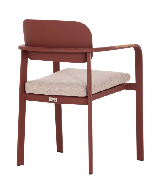 ΠΟΛΥΘΡΟΝΑ ΤΡΑΠΕΖΑΡΙΑΣ ELARA HM6414.07 ΚΕΡΑΜΙΔΙ ΑΛΟΥΜΙΝΙΟ-ΜΠΕΖ OLEFIN--TEAK 56x62x78Υεκ