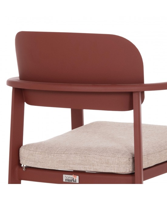 ΠΟΛΥΘΡΟΝΑ ΤΡΑΠΕΖΑΡΙΑΣ ELARA HM6414.07 ΚΕΡΑΜΙΔΙ ΑΛΟΥΜΙΝΙΟ-ΜΠΕΖ OLEFIN--TEAK 56x62x78Υεκ