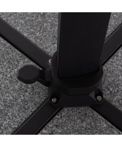 ΟΜΠΡΕΛΑ ΜΕ ΒΑΣΗ ΣΕΙΡΑ CANNOPY HM21285.01 ΑΛΟΥΜΙΝΙΟ & ΓΡΑΝΙΤΗΣ-ΜΟΛΥΒΙ ΧΡΩΜΑ Φ2,2μ