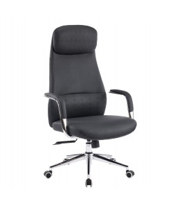 ΚΑΡΕΚΛΑ ΓΡΑΦΕΙΟΥ SONTY HM18354.01 ΜΑΥΡΟ PU ΔΕΡΜΑ--ΒΑΣΗ ΧΡΩΜΙΟΥ 64x68x125Υεκ