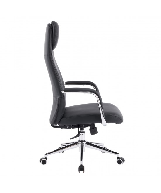 ΚΑΡΕΚΛΑ ΓΡΑΦΕΙΟΥ SONTY HM18354.01 ΜΑΥΡΟ PU ΔΕΡΜΑ--ΒΑΣΗ ΧΡΩΜΙΟΥ 64x68x125Υεκ