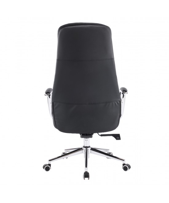 ΚΑΡΕΚΛΑ ΓΡΑΦΕΙΟΥ SONTY HM18354.01 ΜΑΥΡΟ PU ΔΕΡΜΑ--ΒΑΣΗ ΧΡΩΜΙΟΥ 64x68x125Υεκ