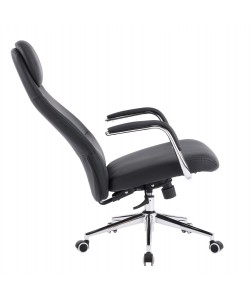 ΚΑΡΕΚΛΑ ΓΡΑΦΕΙΟΥ SONTY HM18354.01 ΜΑΥΡΟ PU ΔΕΡΜΑ--ΒΑΣΗ ΧΡΩΜΙΟΥ 64x68x125Υεκ