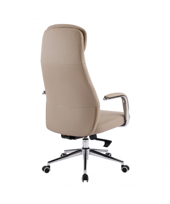 ΚΑΡΕΚΛΑ ΓΡΑΦΕΙΟΥ SONTY HM18354.02 ΜΠΕΖ PU ΔΕΡΜΑ--ΒΑΣΗ ΧΡΩΜΙΟΥ 64x68x125Υεκ