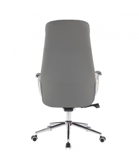 ΚΑΡΕΚΛΑ ΓΡΑΦΕΙΟΥ SONTY HM18354.10 ΑΝΟΙΧΤΟ ΓΚΡΙ PU ΔΕΡΜΑ--ΒΑΣΗ ΧΡΩΜΙΟΥ 64x68x125Υεκ