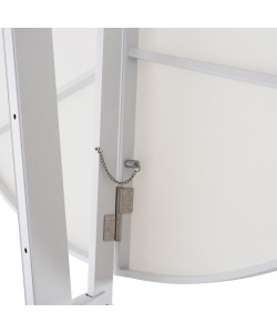 ΟΜΠΡΕΛΑ ΜΕ ΒΑΣΗ ΣΕΙΡΑ CANNOPY HM21285.02 ΑΛΟΥΜΙΝΙΟ & ΓΡΑΝΙΤΗΣ-ΛΕΥΚΟ ΧΡΩΜΑ Φ2,2μ