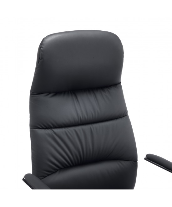 ΚΑΡΕΚΛΑ ΓΡΑΦΕΙΟΥ TEETER HM18355.01 ΜΑΥΡΟ PU ΔΕΡΜΑ--ΒΑΣΗ ΧΡΩΜΙΟΥ 67x66x121Υεκ