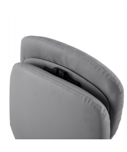 ΚΑΡΕΚΛΑ ΓΡΑΦΕΙΟΥ TEETER HM18355.10 ΓΚΡΙ PU ΔΕΡΜΑ--ΒΑΣΗ ΧΡΩΜΙΟΥ 67x66x121Υεκ