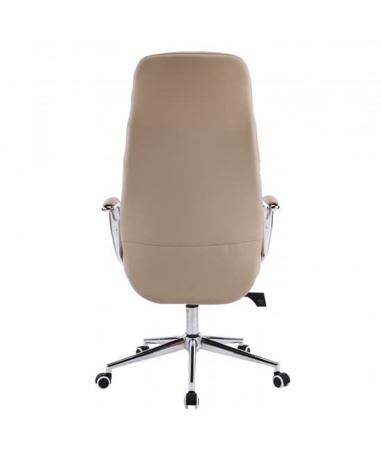 ΚΑΡΕΚΛΑ ΓΡΑΦΕΙΟΥ TEETER HM18355.02 ΜΠΕΖ PU ΔΕΡΜΑ--ΒΑΣΗ ΧΡΩΜΙΟΥ 67x66x121Υεκ