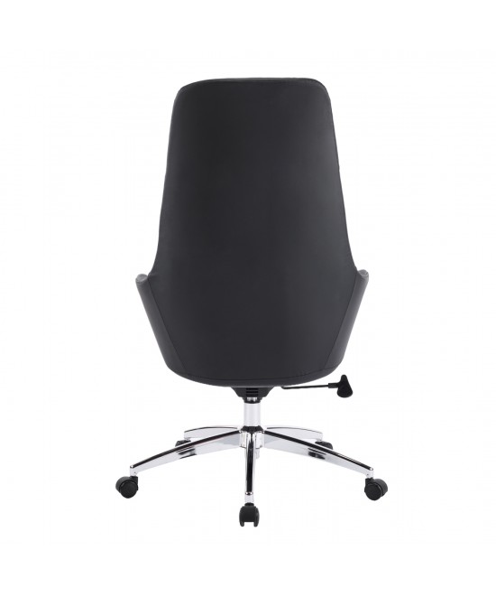 ΚΑΡΕΚΛΑ ΓΡΑΦΕΙΟΥ BEKKER HM18359.01 ΜΑΥΡΟ PU ΔΕΡΜΑ--ΒΑΣΗ ΧΡΩΜΙΟΥ 67x67x126Υεκ