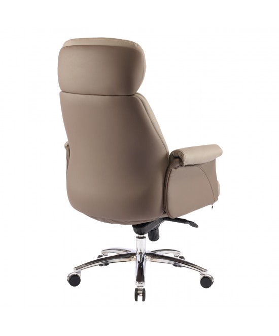 ΚΑΡΕΚΛΑ ΓΡΑΦΕΙΟΥ TOMLIN HM18358.02 ΜΠΕΖ-ΚΑΦΕ PU ΔΕΡΜΑ--ΒΑΣΗ ΧΡΩΜΙΟΥ 72x74x128Υεκ