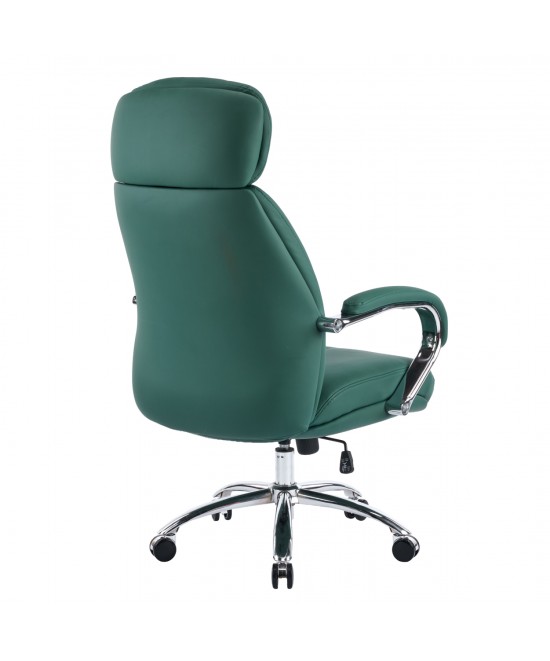 ΚΑΡΕΚΛΑ ΓΡΑΦΕΙΟΥ TOREN HM18357.07 ΠΡΑΣΙΝΟ PU ΔΕΡΜΑ--ΒΑΣΗ ΧΡΩΜΙΟΥ 66x74x128Υεκ