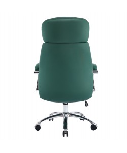 ΚΑΡΕΚΛΑ ΓΡΑΦΕΙΟΥ TOREN HM18357.07 ΠΡΑΣΙΝΟ PU ΔΕΡΜΑ--ΒΑΣΗ ΧΡΩΜΙΟΥ 66x74x128Υεκ