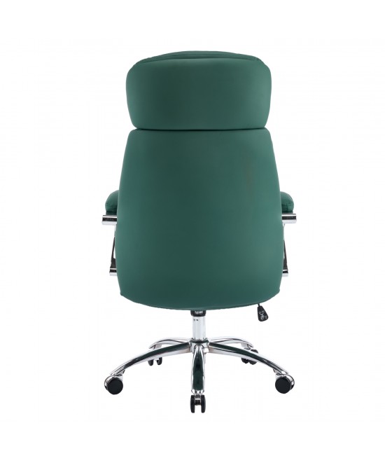 ΚΑΡΕΚΛΑ ΓΡΑΦΕΙΟΥ TOREN HM18357.07 ΠΡΑΣΙΝΟ PU ΔΕΡΜΑ--ΒΑΣΗ ΧΡΩΜΙΟΥ 66x74x128Υεκ