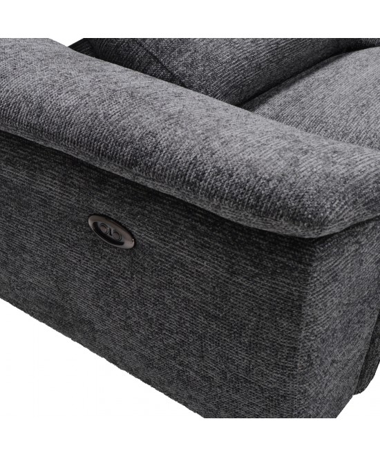 ΚΑΝΑΠΕΣ ΔΕΞΙΑ ΓΩΝΙΑ-ΑΝΑΚΛΙΣΗ & ΑΠΟΘ.ΧΩΡΟΣ-RESTRO HM3339.01R ΓΚΡΙ ΥΦΑΣΜΑ 290x220x80Υεκ