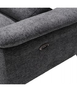 ΚΑΝΑΠΕΣ ΑΡΙΣΤΕΡΗ ΓΩΝΙΑ-ΑΝΑΚΛΙΣΗ & ΑΠΟΘ.ΧΩΡΟΣ-RESTRO HM3339.01L ΓΚΡΙ ΥΦΑΣΜΑ 284x224x76Υεκ