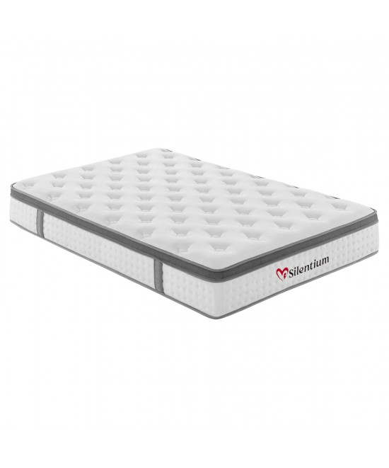 ΣΤΡΩΜΑ ΔΙΠΛΟ SILENTIUM HM749.04 POCKET SPRINGS--ΛΕΥΚΟ 140x200x30Υεκ.
