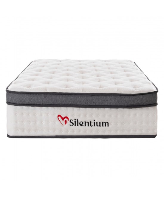 ΣΤΡΩΜΑ ΜΟΝΟ SILENTIUM HM749.01 POCKET SPRINGS--ΛΕΥΚΟ 90x190x30Υεκ.