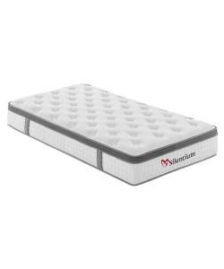 ΣΤΡΩΜΑ ΜΟΝΟ SILENTIUM HM749.01 POCKET SPRINGS--ΛΕΥΚΟ 90x190x30Υεκ.
