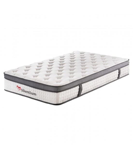ΣΤΡΩΜΑ ΜΟΝΟ SILENTIUM HM749.01 POCKET SPRINGS--ΛΕΥΚΟ 90x190x30Υεκ.