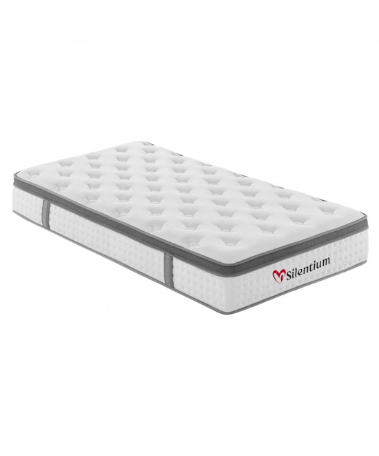 ΣΤΡΩΜΑ ΜΟΝΟ SILENTIUM HM749.01 POCKET SPRINGS--ΛΕΥΚΟ 90x190x30Υεκ.