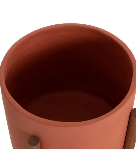 ΓΛΑΣΤΡΑ ΕΣΩΤ.ΧΩΡΟΥ RENTIL HM4684.08L FIBER CEMENT ΧΡΩΜΑ ΤΕΡΑΚΟΤΑ--ΒΑΣΗ TEAK Φ27x66Υ