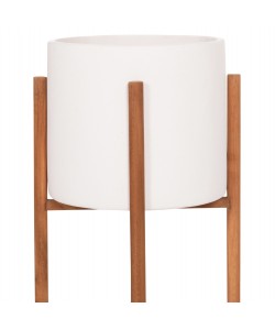 ΓΛΑΣΤΡΑ ΕΣΩΤ.ΧΩΡΟΥ RENTIL HM4684.02S FIBER CEMENT ΧΡΩΜΑ ΛΕΥΚΟ--ΒΑΣΗ TEAK Φ27x56Υ