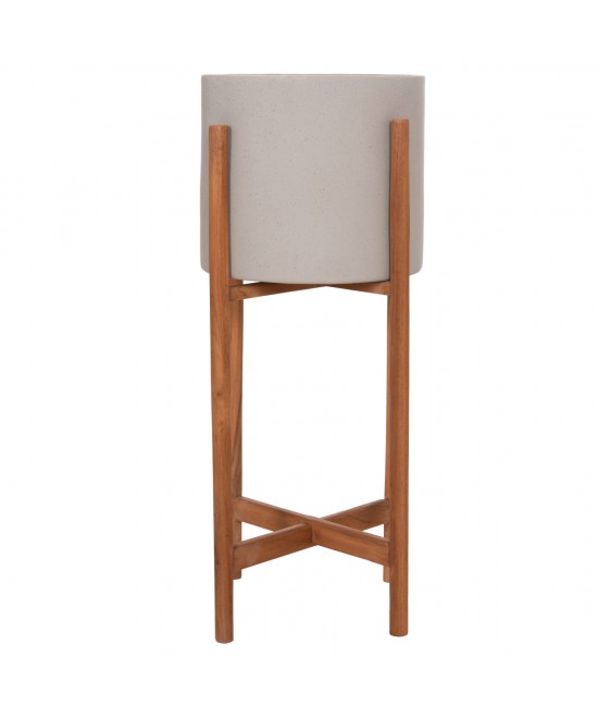 ΓΛΑΣΤΡΑ ΕΣΩΤ.ΧΩΡΟΥ RENTIL HM4684.03S FIBER CEMENT ΧΡΩΜΑ ΓΚΡΙ--ΒΑΣΗ TEAK Φ27x56Υ