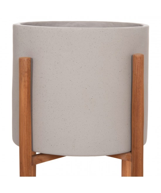 ΓΛΑΣΤΡΑ ΕΣΩΤ.ΧΩΡΟΥ RENTIL HM4684.03S FIBER CEMENT ΧΡΩΜΑ ΓΚΡΙ--ΒΑΣΗ TEAK Φ27x56Υ