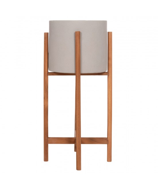 ΓΛΑΣΤΡΑ ΕΣΩΤ.ΧΩΡΟΥ RENTIL HM4684.03S FIBER CEMENT ΧΡΩΜΑ ΓΚΡΙ--ΒΑΣΗ TEAK Φ27x56Υ