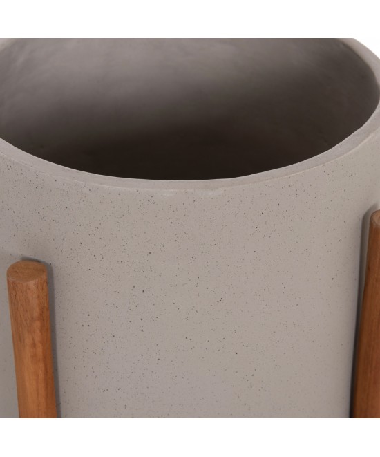 ΓΛΑΣΤΡΑ ΕΣΩΤ.ΧΩΡΟΥ RENTIL HM4684.03S FIBER CEMENT ΧΡΩΜΑ ΓΚΡΙ--ΒΑΣΗ TEAK Φ27x56Υ