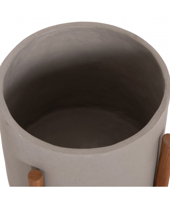 ΓΛΑΣΤΡΑ ΕΣΩΤ.ΧΩΡΟΥ RENTIL HM4684.03S FIBER CEMENT ΧΡΩΜΑ ΓΚΡΙ--ΒΑΣΗ TEAK Φ27x56Υ