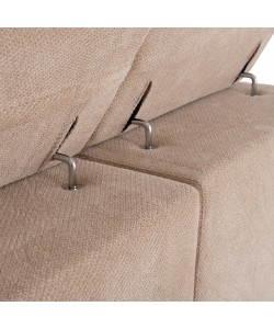 ΚΑΝΑΠΕΣ ΑΡΙΣΤΕΡΗ ΓΩΝΙΑ DIVYA HM3267.11L ΜΠΕΖ ΥΦΑΣΜΑ 260x100-174x104Υεκ.