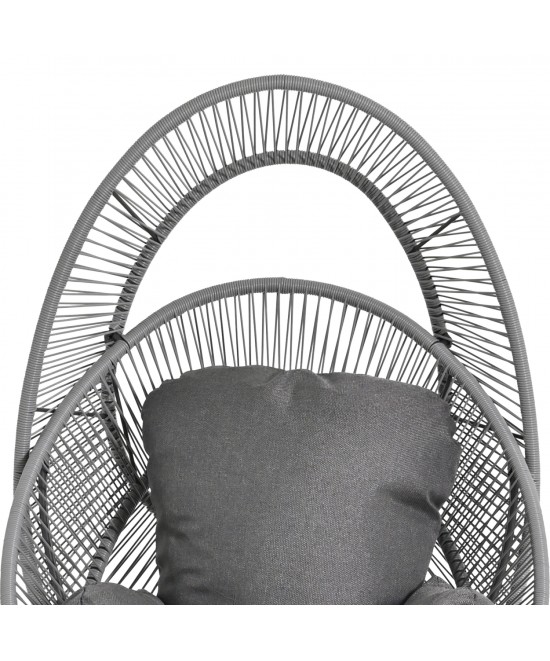 ΠΟΛΥΘΡΟΝΑ-ΦΩΛΙΑ RULER HM6506.01 ΓΚΡΙ ΜΕΤΑΛΛΟ-P.E.RATTAN-ΜΑΞΙΛΑΡΙΑ 90x85x154Υεκ