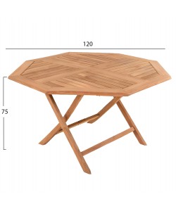 ΤΡΑΠΕΖΙ ΠΟΛΥΓΩΝΟ ΠΤΥΣΣΟΜΕΝΟ KARLIN HM6618 ΞΥΛΟ TEAK ΣΕ ΦΥΣΙΚΟ ΧΡΩΜΑ 120x120x75Yεκ. ΤΡΑΠΕΖΙ ΠΟΛΥΓΩΝΟ ΠΤΥΣΣΟΜΕΝΟ KARLIN HM6618 ΞΥΛΟ TEAK ΣΕ ΦΥΣΙΚΟ ΧΡΩΜΑ 120x120x75Yεκ.
