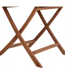 ΤΡΑΠΕΖΙ ΠΟΛΥΓΩΝΟ ΠΤΥΣΣΟΜΕΝΟ KARLIN HM6618 ΞΥΛΟ TEAK ΣΕ ΦΥΣΙΚΟ ΧΡΩΜΑ 120x120x75Yεκ.