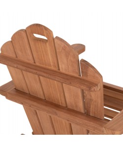 ΠΟΛΥΘΡΟΝΑ LOUNGE ΠΤΥΣΣΟΜΕΝΗ SKALL HM6619 ΞΥΛΟ TEAK ΦΥΣΙΚΟ 70.5x85x92Υεκ.