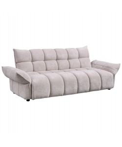 ΚΑΝΑΠΕΣ ΚΡΕΒΑΤΙ MELU HM3314.02 ΜΠΕΖ ΥΦΑΣΜΑ--ΚΑΘΙΣΜΑ POCKET SPRINGS 240-250x90x85Υεκ.