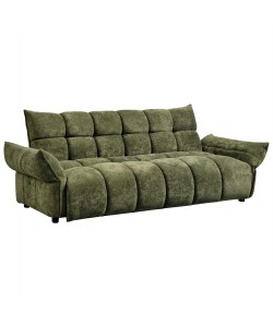 ΚΑΝΑΠΕΣ ΚΡΕΒΑΤΙ MELU HM3314.03 ΠΡΑΣΙΝΟ ΥΦΑΣΜΑ--ΚΑΘΙΣΜΑ POCKET SPRINGS 245x90x85Υεκ