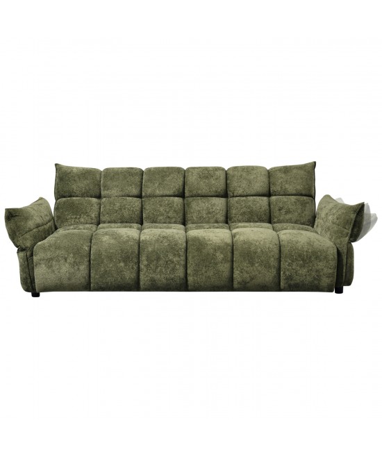 ΚΑΝΑΠΕΣ ΚΡΕΒΑΤΙ MELU HM3314.03 ΠΡΑΣΙΝΟ ΥΦΑΣΜΑ--ΚΑΘΙΣΜΑ POCKET SPRINGS 245x90x85Υεκ