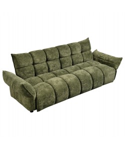 ΚΑΝΑΠΕΣ ΚΡΕΒΑΤΙ MELU HM3314.03 ΠΡΑΣΙΝΟ ΥΦΑΣΜΑ--ΚΑΘΙΣΜΑ POCKET SPRINGS 245x90x85Υεκ