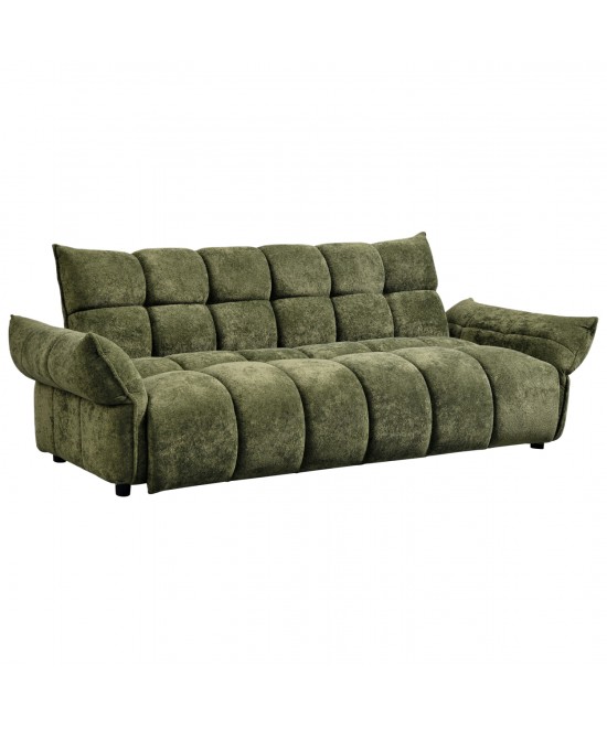 ΚΑΝΑΠΕΣ ΚΡΕΒΑΤΙ MELU HM3314.03 ΠΡΑΣΙΝΟ ΥΦΑΣΜΑ--ΚΑΘΙΣΜΑ POCKET SPRINGS 245x90x85Υεκ