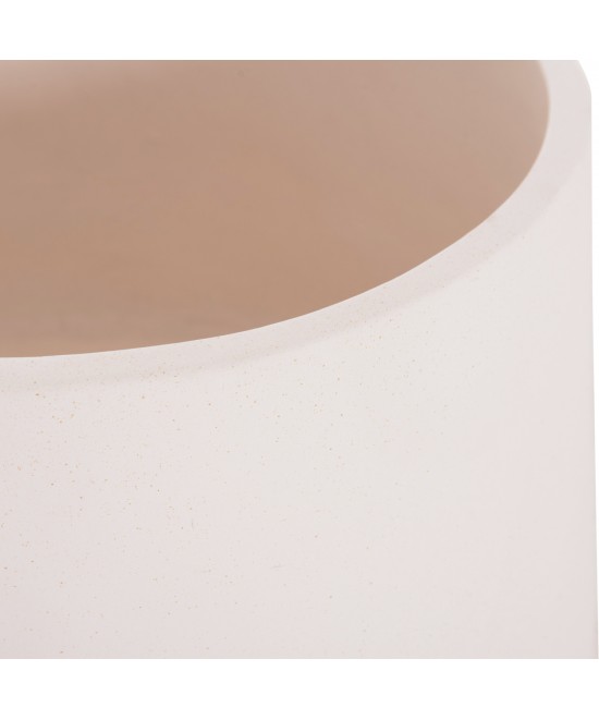 ΓΛΑΣΤΡΑ ΕΣΩΤ.ΧΩΡΟΥ QUAN HM4680.02L FIBER CEMENT ΛΕΥΚΟ--ΒΑΣΗ TEAK Φ38x62Υεκ