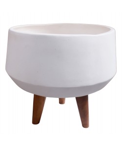 ΓΛΑΣΤΡΑ ΕΣΩΤ.ΧΩΡΟΥ QUAN HM4680.02S FIBER CEMENT ΛΕΥΚΟ--ΒΑΣΗ TEAK Φ37x36Υεκ