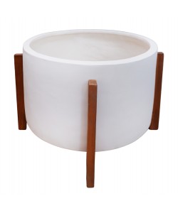 ΓΛΑΣΤΡΑ ΕΣΩΤ.ΧΩΡΟΥ HOFF HM4682.02L FIBER CEMENT ΛΕΥΚΟ-TEAK ΒΑΣΗ Φ50x35Υεκ