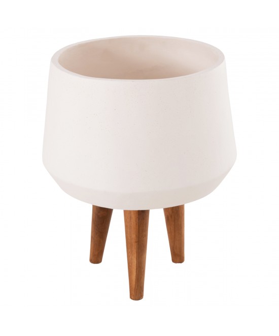 ΓΛΑΣΤΡΑ ΕΣΩΤ.ΧΩΡΟΥ QUAN HM4680.02M FIBER CEMENT ΛΕΥΚΟ--ΒΑΣΗ TEAK Φ35x50Υεκ