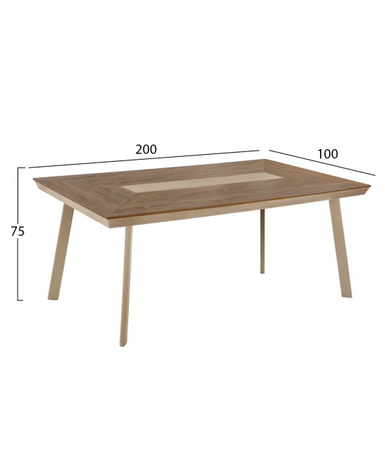 ΤΡΑΠΕΖΙ ΑΛΟΥΜΙΝΙΟΥ TABER HM5131.04 ΚΑΠΟΥΤΣΙΝΟ ΜΕ POLYWOOD TOP 200x100x75Υεκ ΤΡΑΠΕΖΙ ΑΛΟΥΜΙΝΙΟΥ TABER HM5131.04 ΚΑΠΟΥΤΣΙΝΟ ΜΕ POLYWOOD TOP 200x100x75Υεκ