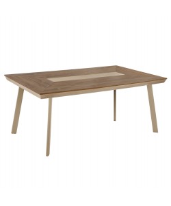 ΤΡΑΠΕΖΙ ΑΛΟΥΜΙΝΙΟΥ TABER HM5131.04 ΚΑΠΟΥΤΣΙΝΟ ΜΕ POLYWOOD TOP 200x100x75Υεκ
