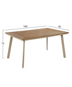 ΤΡΑΠΕΖΙ ΑΛΟΥΜΙΝΙΟΥ ΜΕ POLYWOOD TABER HM5132.04 ΚΑΠΟΥΤΣΙΝΟ 160x92x72Υεκ